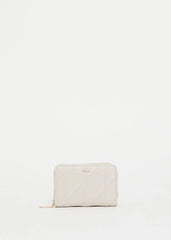 Portafoglio zip around bianco