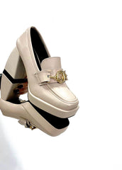 Mocassini Gaudi Donna Nero-Beige V34-63370