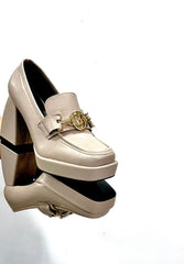 Mocassini Gaudi Donna Nero-Beige V34-63370