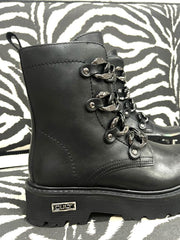 Stivaletto Anfibio Cult Donna Nero Con Accessorio 3489