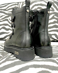 Stivaletto Anfibio Cult Donna Nero Con Accessorio 3489