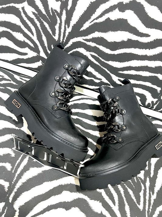 Stivaletto Anfibio Cult Donna Nero Con Accessorio 3489