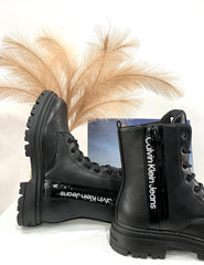 Stivaletto Anfibio Donna Calvin Klein Nero EFCK080686999