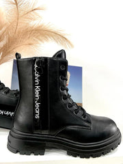 Stivaletto Anfibio Donna Calvin Klein Nero EFCK080686999