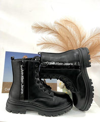 Stivaletto Anfibio Donna Calvin Klein Nero EFCK080686999