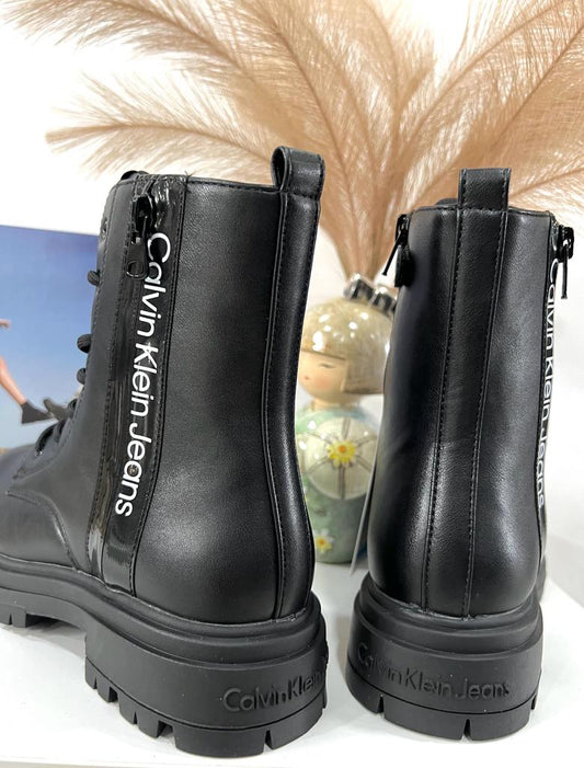 Stivaletto Anfibio Donna Calvin Klein Nero EFCK080686999