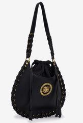 Borsa a spalla Just Cavalli con intrecci 75RA4BS3