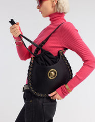 Borsa a spalla Just Cavalli con intrecci 75RA4BS3