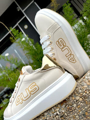 Sneakers 4US Paciotti Donna Bianco-Beige 42706