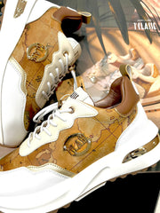 Sneakers Alviero Martini On The Road Cuoio -Bianco -Nero Z0605 300E