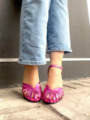 Sandalo Donna Ovye' Verde-Fuxia LF4858006