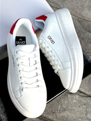 Snaakers Liu-jo Uomo Leather Bianco/Rosso-Bianco/Verde s1056