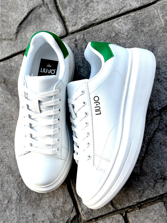 Snaakers Liu-jo Uomo Leather Bianco/Rosso-Bianco/Verde s1056