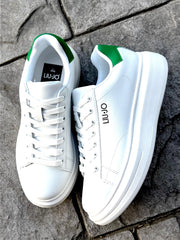 Snaakers Liu-jo Uomo Leather Bianco/Rosso-Bianco/Verde s1056