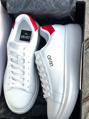 Snaakers Liu-jo Uomo Leather Bianco/Rosso-Bianco/Verde s1056