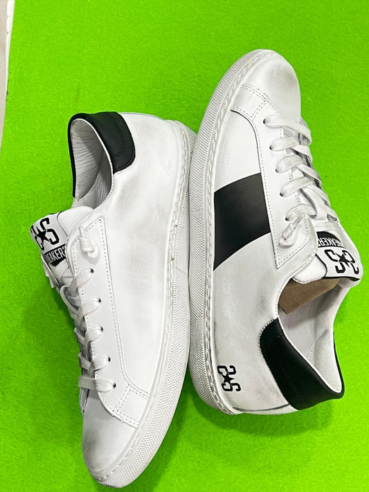 Sneakers 2STAR Uomo In Pelle Bianco/Verde - Bianco/Nero  2SU400