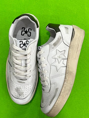 Sneakers 2STAR Uomo Pelle Bianco/Vari Riporti 2SU42