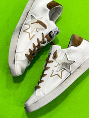 Sneakers 2STAR uomo In Pelle Bianca/ Vari Colori 2SU40