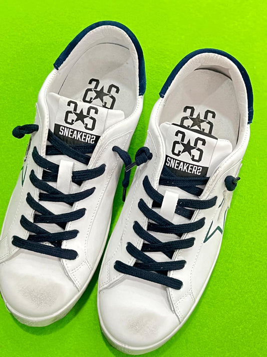 Sneakers 2STAR uomo In Pelle Bianca/ Vari  Colori 2SU40
