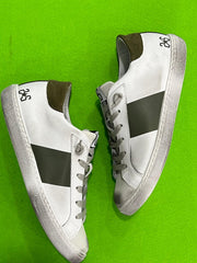 Sneakers 2STAR Uomo In Pelle Bianco/Verde - Bianco/Nero 2SU400