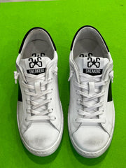 Sneakers 2STAR Uomo In Pelle Bianco/Verde - Bianco/Nero 2SU400
