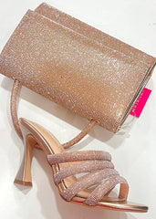 Sandalo Kharisma Donna Senza Cinturino Strass Viola Nero 7606