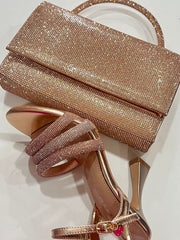 Sandalo Kharisma Donna Con Strass Viola-Nero-Oro 7607