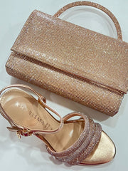 Sandalo Kharisma Donna Con Strass Viola-Nero-Oro 7607