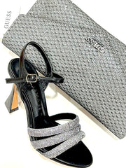 Sandalo Kharisma Donna Con Strass Viola-Nero-Oro 7607