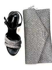 Sandalo Kharisma Donna Con Strass Viola-Nero-Oro 7607