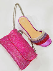 Sandalo Donna Kharisma Fuxia -Oro 7498