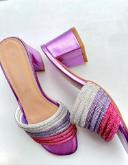 Sandalo Donna Kharisma Fuxia -Oro 7498