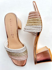 Sandalo Donna Kharisma Fuxia -Oro 7498