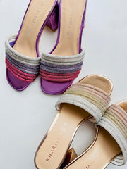 Sandalo Donna Kharisma Fuxia -Oro 7498