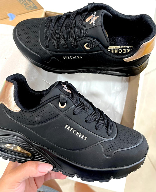 Sneakers SKECHERS Donna Bianco-Nero 3105455L