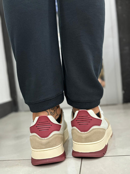 Sneakers Blauer Uomo Beige/Bourdeux F3HARPER08/LES  HARPER08