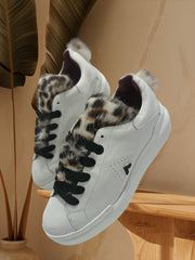 Sneakers Ed Parrish Donna Nero-Bianco teddy LALD-MA53