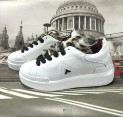 Sneakers Ed Parrish Donna Nero-Bianco teddy LALD-MA53