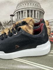 Sneakers Ed Parrish Donna Nero-Bianco teddy LALD-MA53