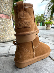 Keys MINI - Stivaletti Beige -Nero K-8830