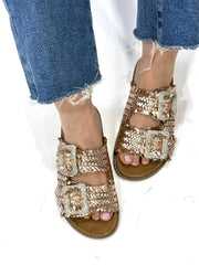 Ciabatta Kharisma Donna Doppia FIBBIA iNTRECCIATO 9337