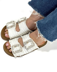 Ciabatta Kharisma Donna Doppia FIBBIA iNTRECCIATO 9337