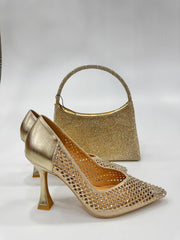 Decollete' Kiss Kriss Donna Diamond Oro-Argento 4010