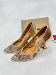 Decollete' Kiss Kriss Donna Diamond Oro-Argento 4010