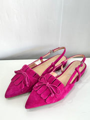 Slingback Cinzia Soft Donna Magenta Con Frange CR35015