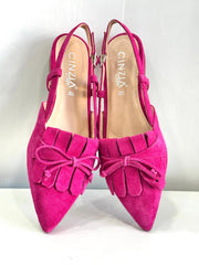 Slingback Cinzia Soft Donna Magenta Con Frange CR35015