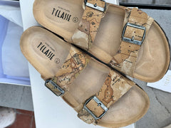 Sandali Alviero Martini Uomo doppia fascia in tessuto effetto nabuk Geo Classic 25EZ1U15795110010