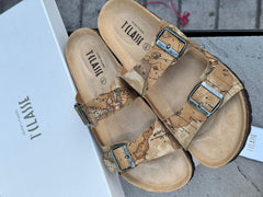 Sandali Alviero Martini Uomo doppia fascia in tessuto effetto nabuk Geo Classic 25EZ1U15795110010