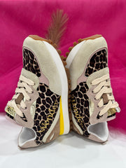 Sneaker Liujo Donna Wonder 35 , Leopardato/Beige S19C1