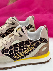 Sneaker Liujo Donna Wonder 35 , Leopardato/Beige S19C1